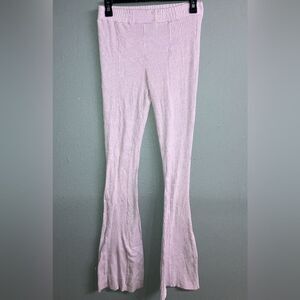 Urban outfitters ribbed high rise flared pants small in lavendar #731